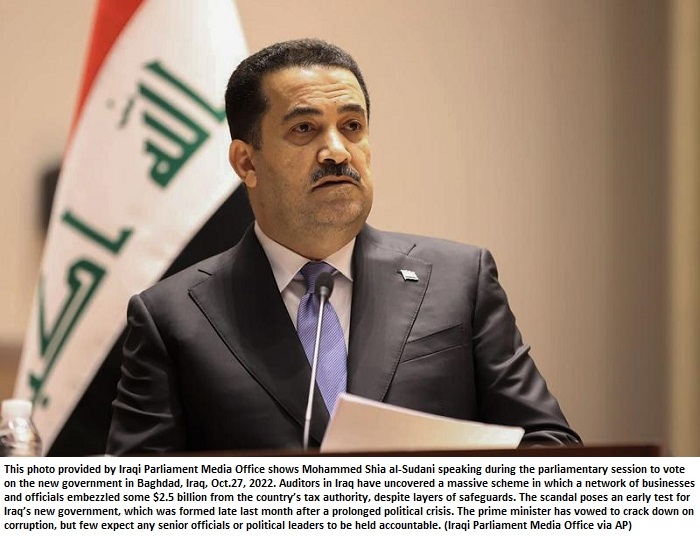Auditors in Iraq uncover staggering $2.5 billion tax fraud
