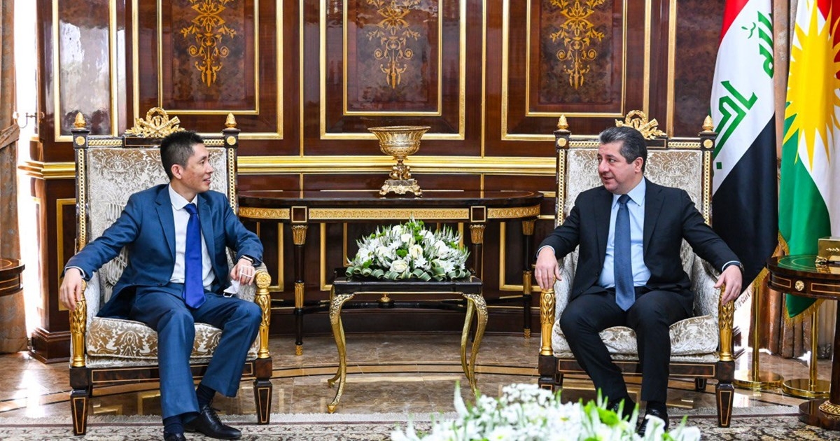 PM Masrour Barzani meets China’s Ambassador to Iraq,  Cui Wei
