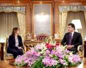 President Nechirvan Barzani receives the incoming Ambassador of Sweden