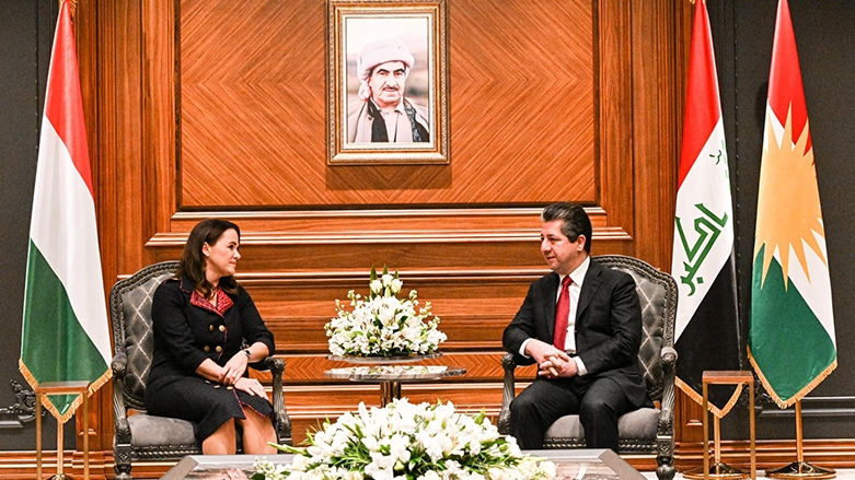مسرور بارزاني يجتمع مع رئيسة هنغاريا في أربيل