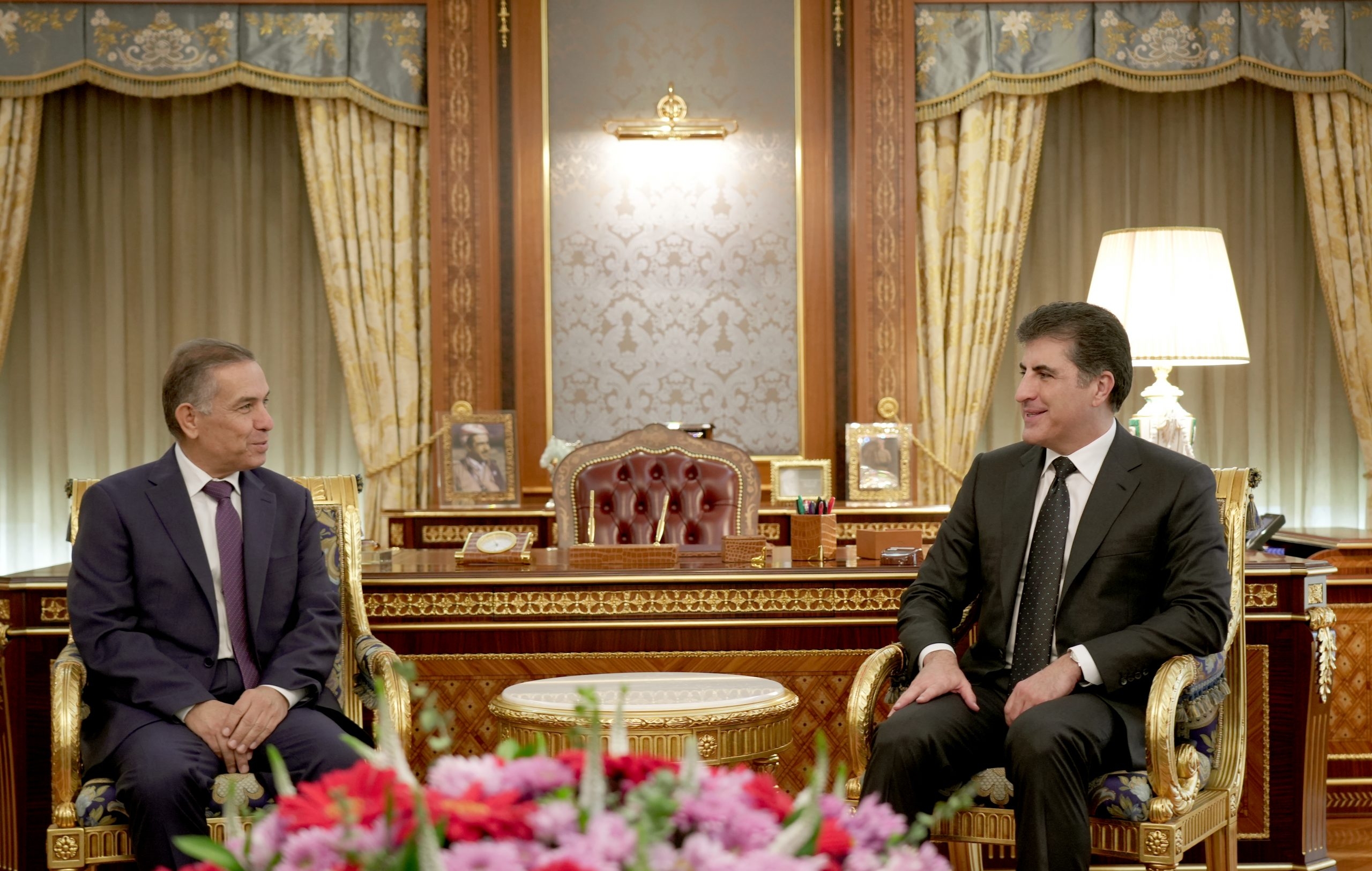 President Nechirvan Barzani welcomes the new Ambassador of Greece
