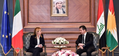 Prime Minister Barzani meets with Italian counterpart