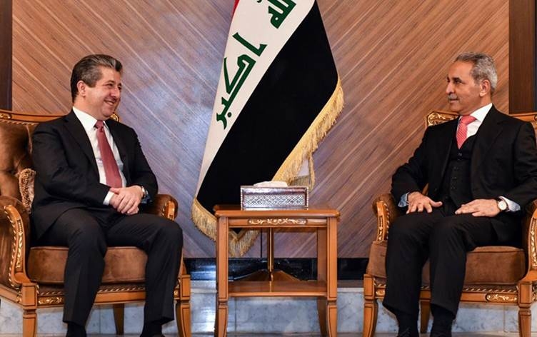 مسرور بارزاني وفائق زيدان يؤكدان ضرورة حل المشاكل بين بغداد وأربيل استناداً إلى الدستور