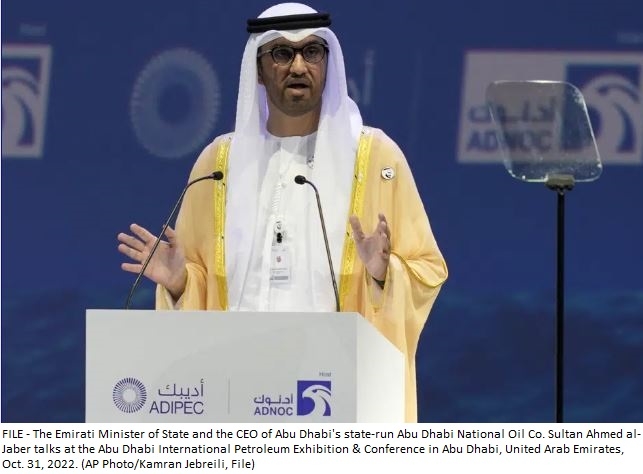 UAE names oil company chief to lead UN COP28 climate talks