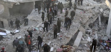 Building collapse in Syrian city of Aleppo leaves 10 dead