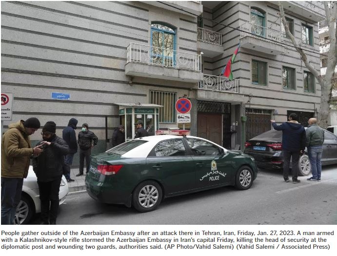 Gunman kills security chief at Azerbaijan Embassy in Iran