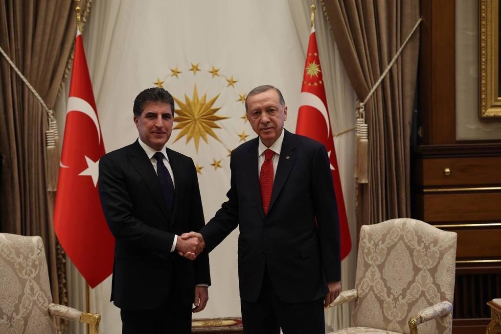 President Nechirvan Barzani arrived in Ankara