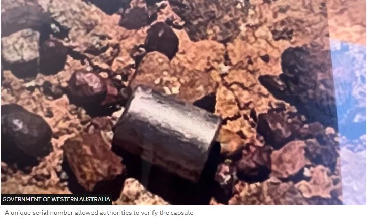 Missing radioactive capsule found in Australia