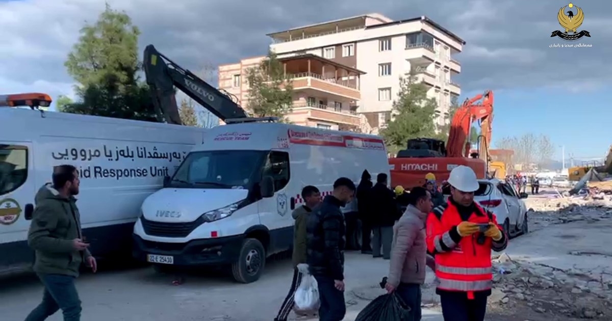 Kurdistan Region rescue teams’ aids for earthquake victims continue