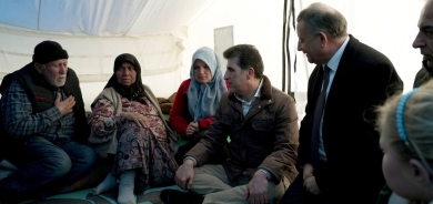 President Nechirvan Barzani visits earthquake hit areas, meets with victims and their families