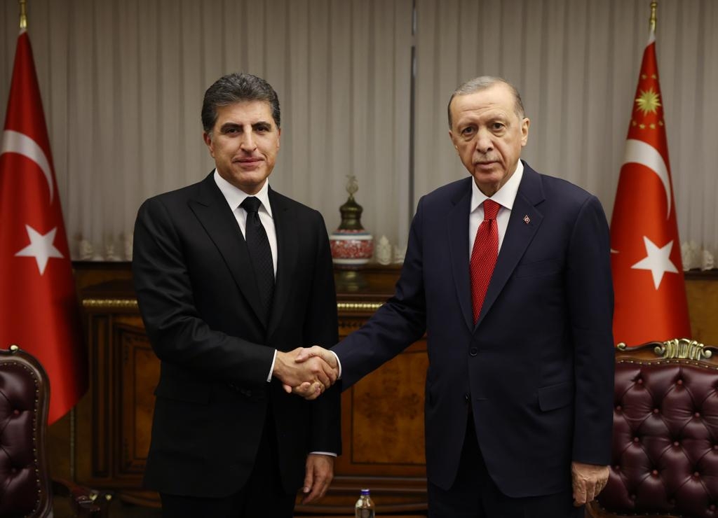 President Nechirvan Barzani meets with President of Turkey