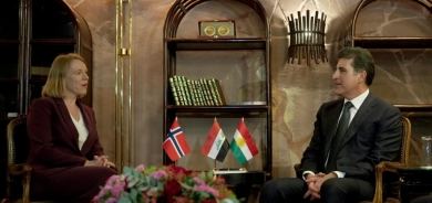 President Nechirvan Barzani meets with the Minister of Foreign Affairs of Norway