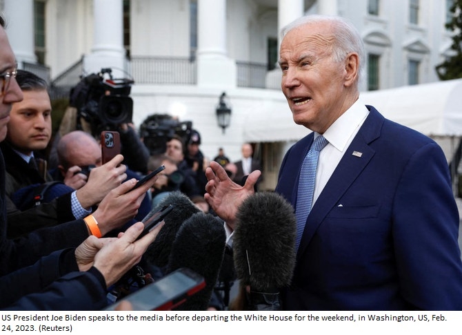 Biden says he does not 'anticipate' China providing weapons to Russia