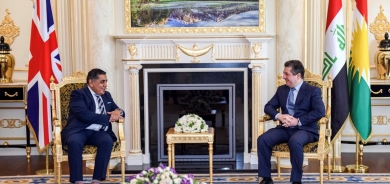 Prime Minister Masrour Barzani receives UK Minister of State for the Middle East