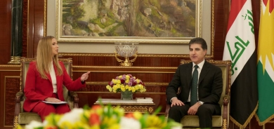 President Nechirvan Barzani meets with a delegation from the European Union