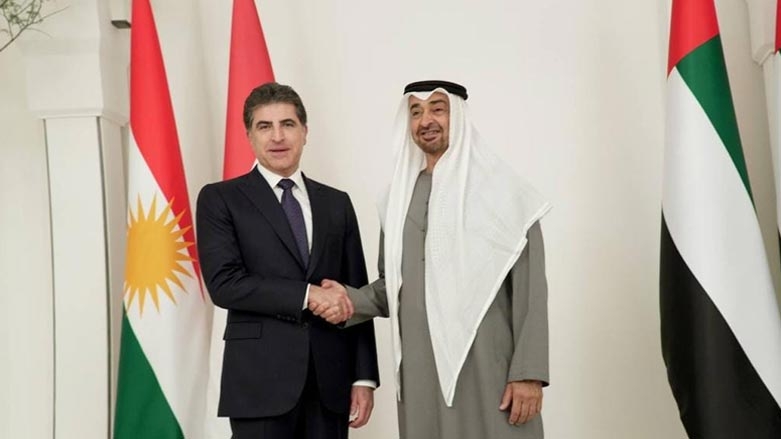 رئيس إقليم كوردستان يجتمع مع رئيس دولة الإمارات في أبو ظبي