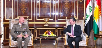 PM Barzani meets Italian Commander to discuss enhancing relations and military cooperation