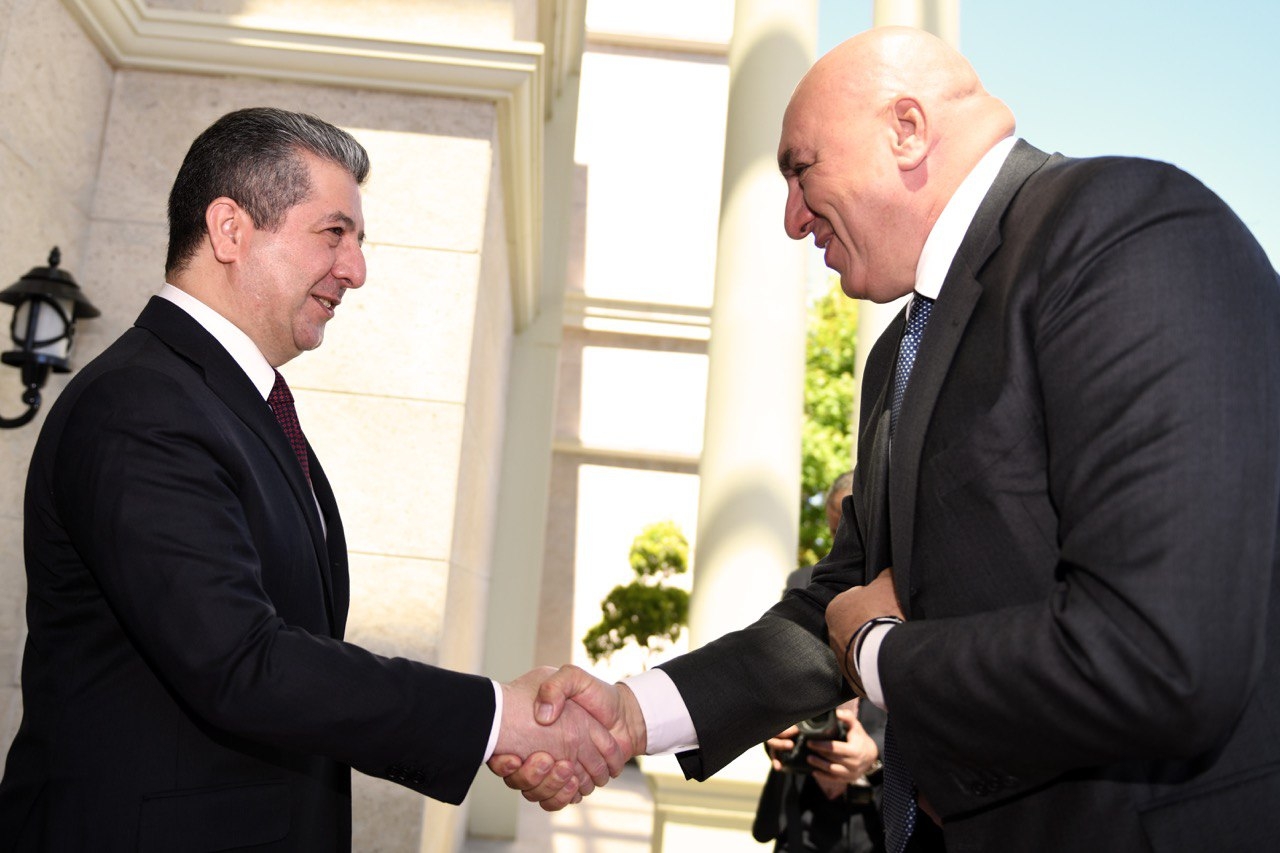 Kurdistan Region's Prime Minister and Italian Defense Minister Discuss Cooperation Against Terrorism