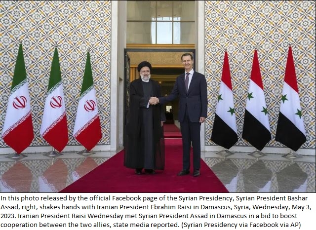 Iranian President Raisi visits Syria to strengthen ties and support Assad regime