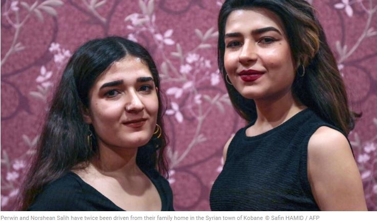 After IS and bombs, refugee sisters sing of Kurdish sorrow