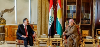 President Masoud Barzani Holds Meeting with Iraqi Politician Rafi Al-Issawi in Erbil