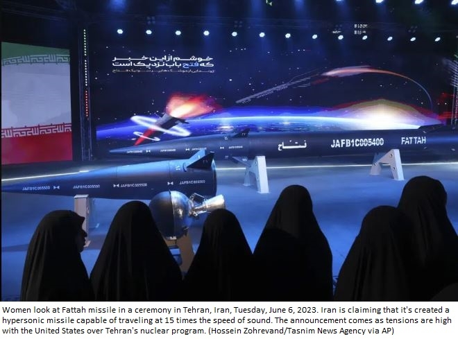 Iran Unveils Hypersonic Missile Amid Tensions, Claims Superiority in the Region