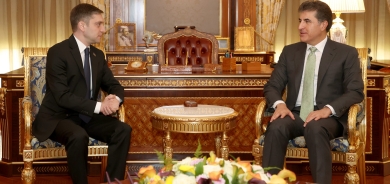 President Nechirvan Barzani receives Chargé d’affaires of Azerbaijan