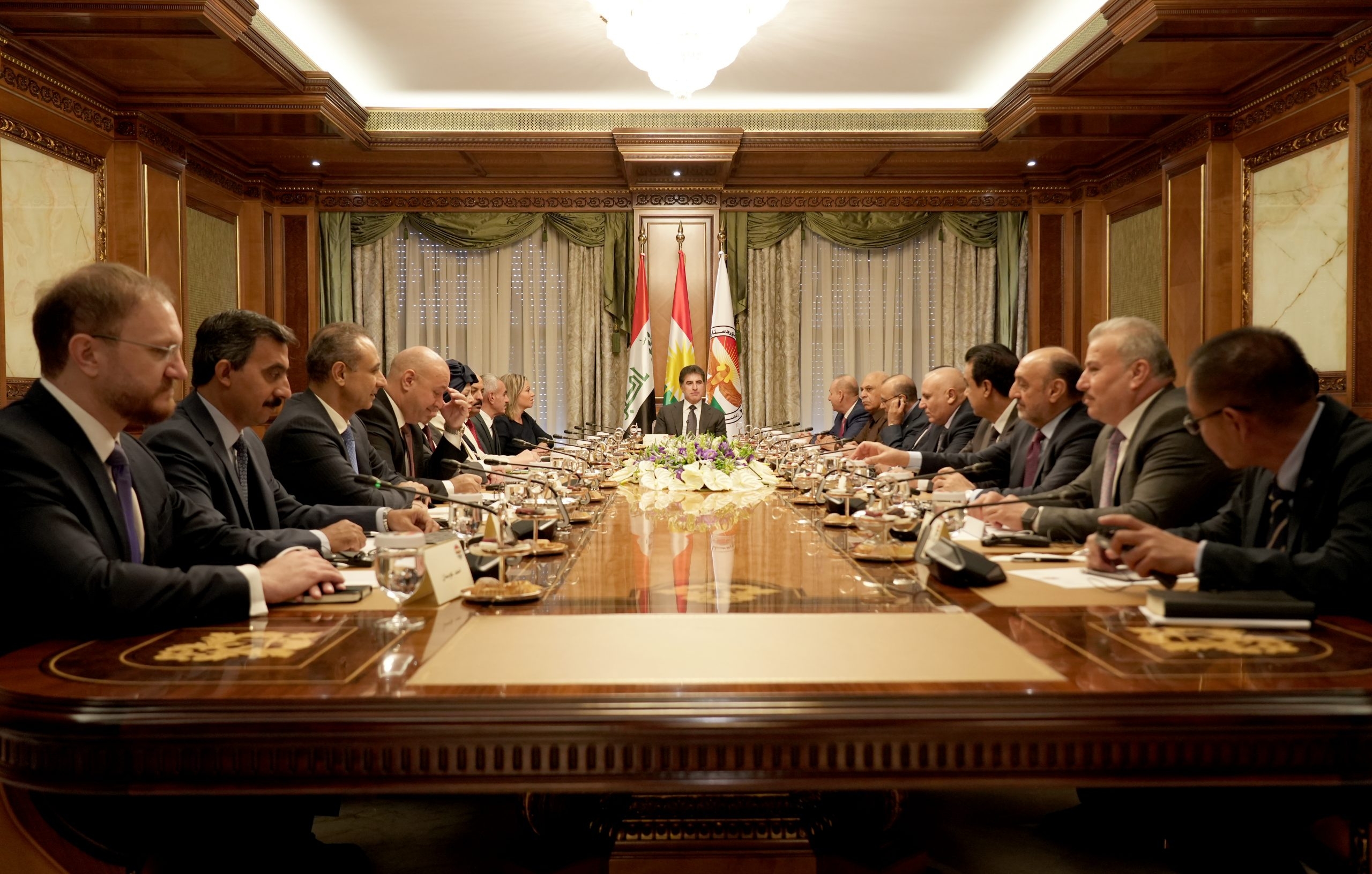 President Nechirvan Barzani meets with the Independent high Electoral Commission in Iraq (IHEC)