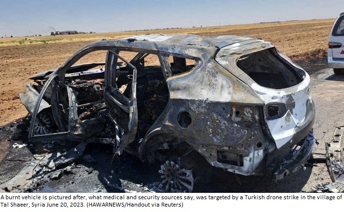 Turkish Drone Attack Kills Kurdish Officials in Northeast Syria