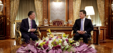 President Nechirvan Barzani receives the Ambassador of the Netherlands