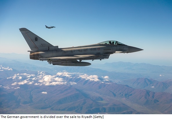 German Coalition Government Divided Over Export of Eurofighter Typhoon Jets to Saudi Arabia