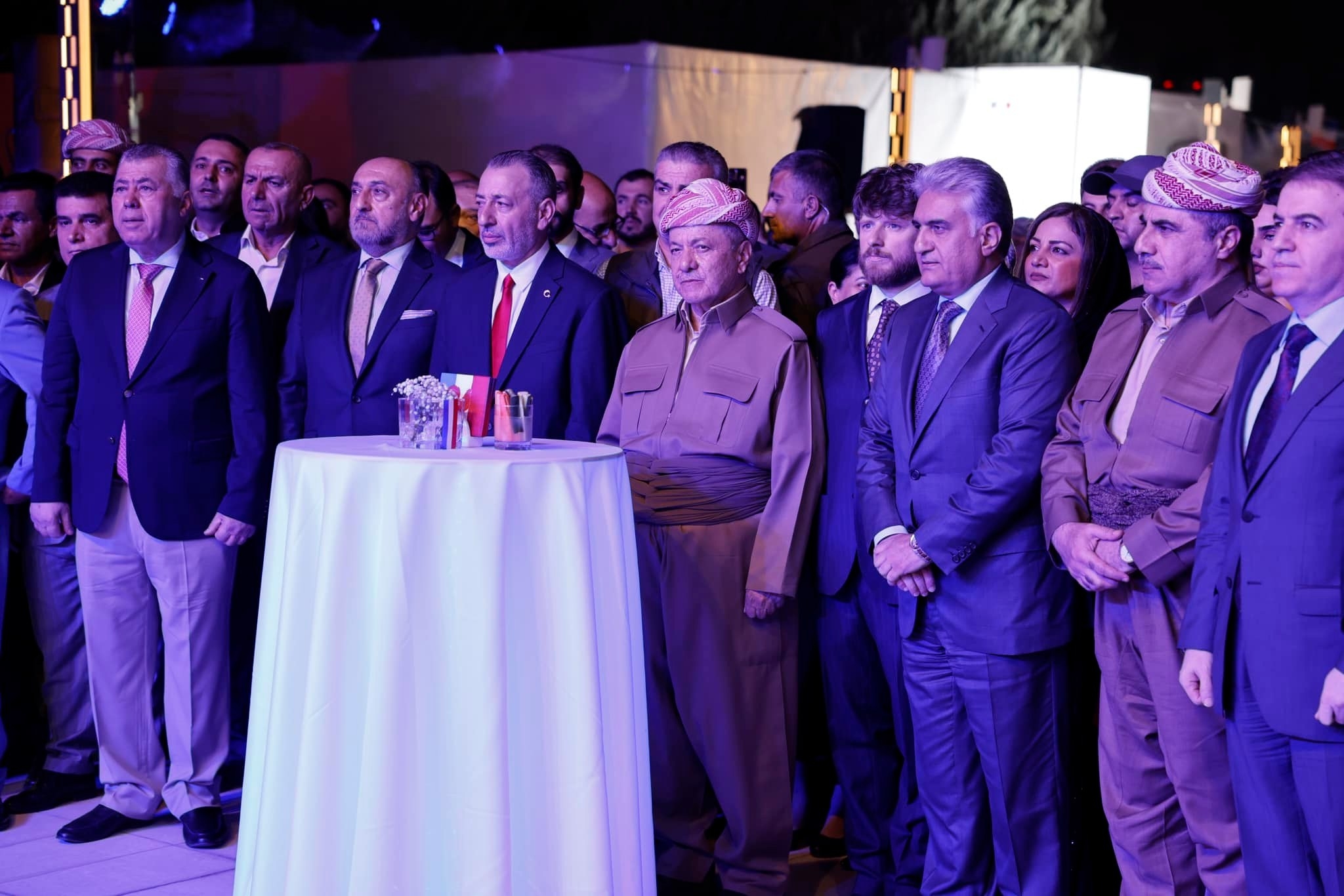 President Barzani Attends French National Day Celebrations in Erbil
