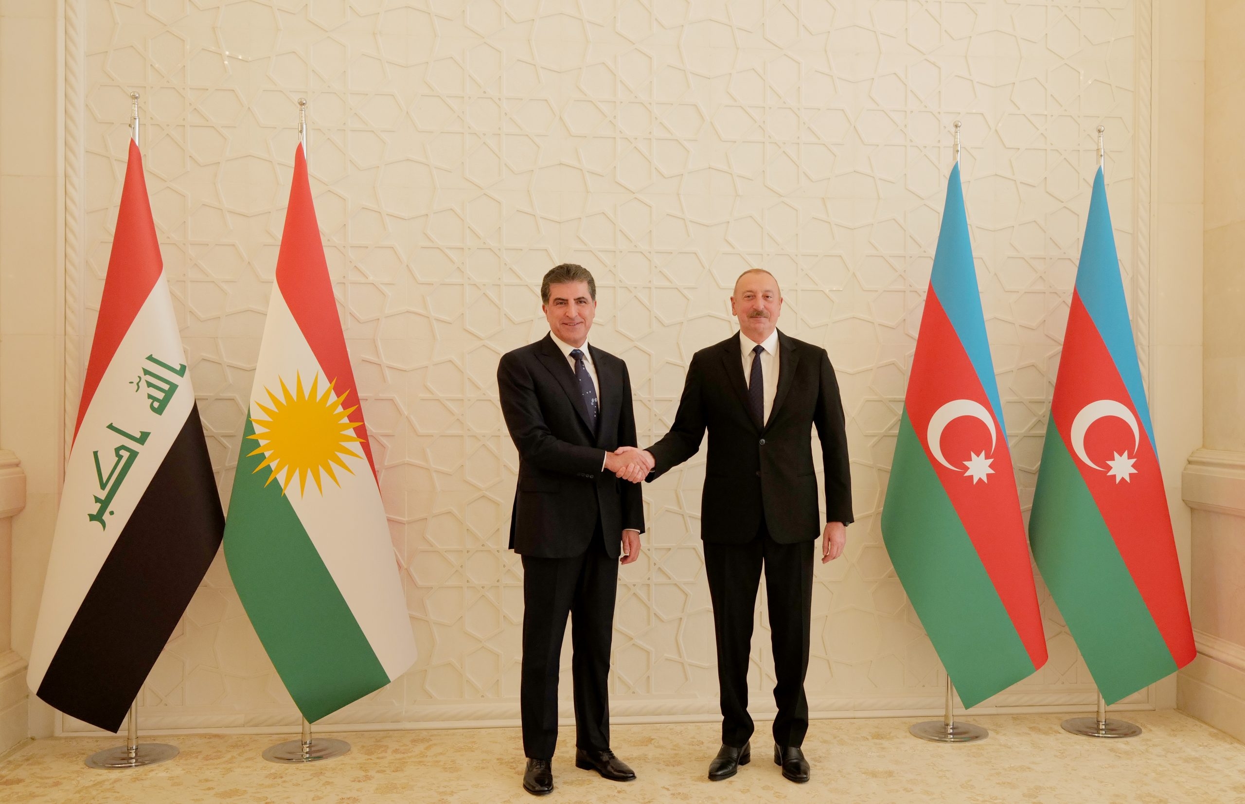 President Nechirvan Barzani Engages in Productive Talks with President Ilham Aliyev of Azerbaijan