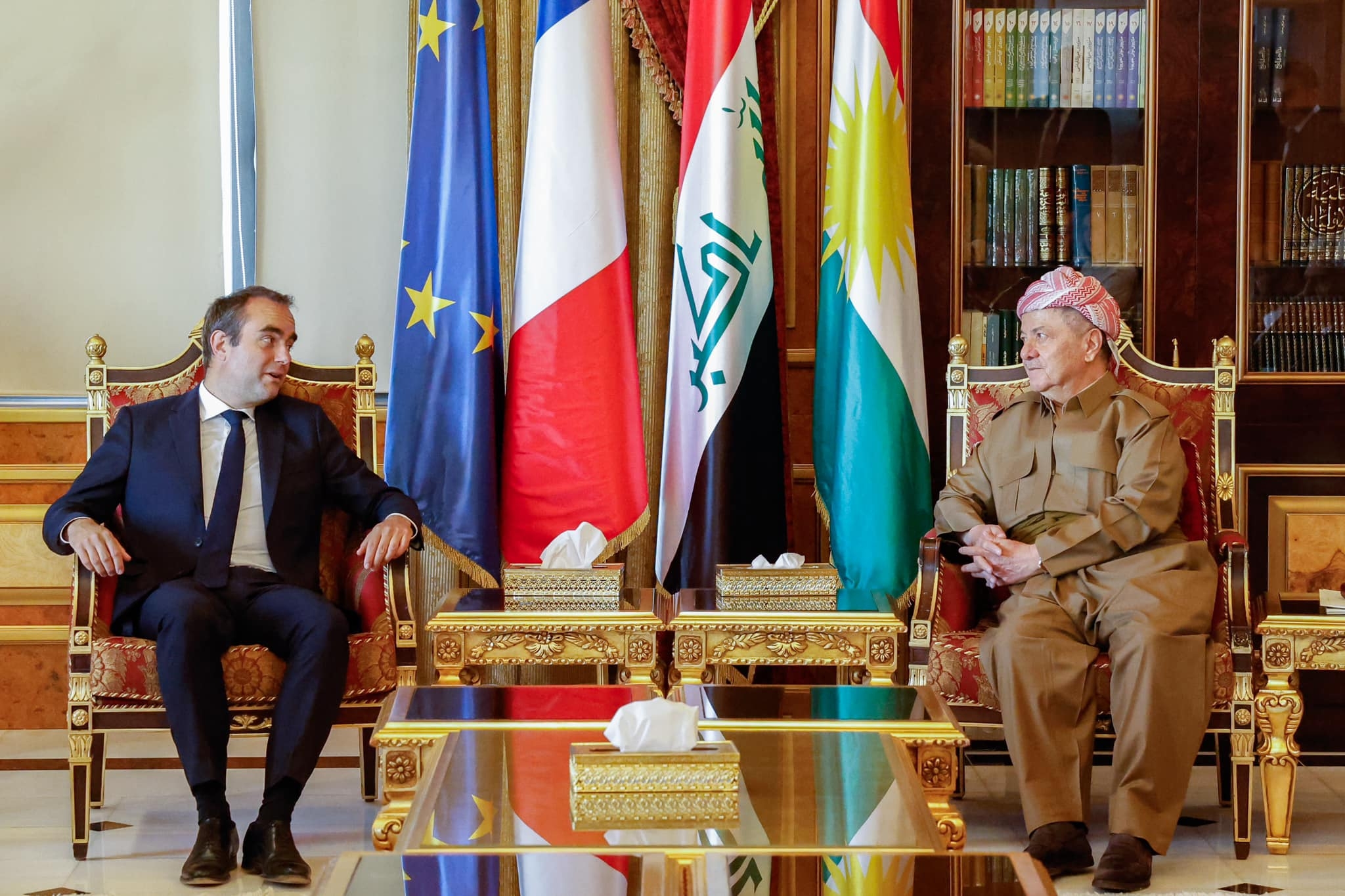 President Barzani Meets French Minister of the Armed Forces
