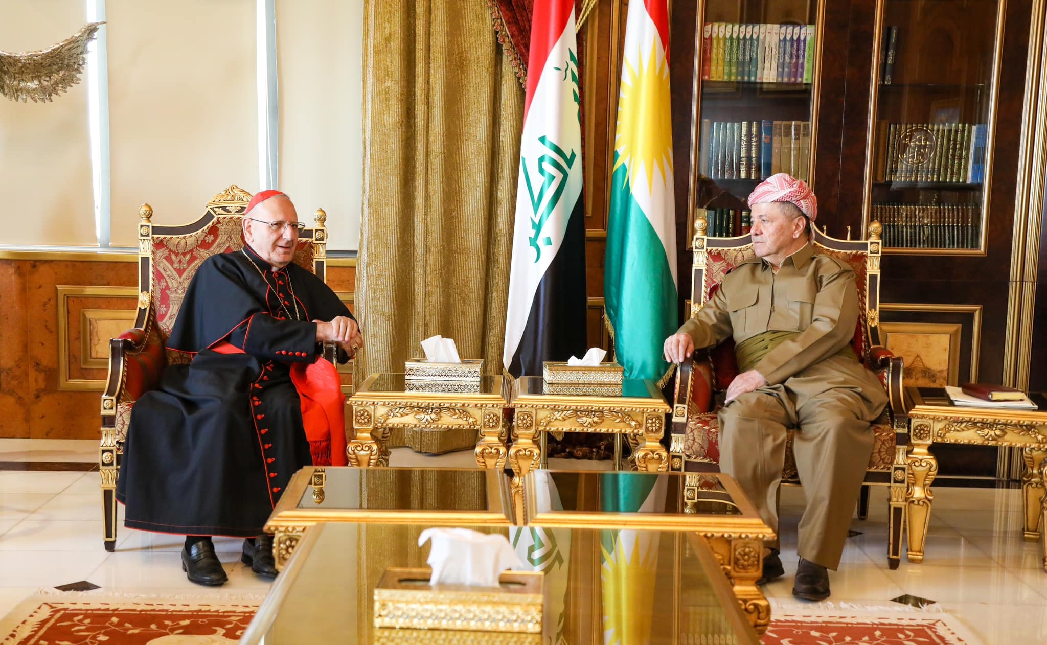 President Barzani Receives Chaldean Patriarch and Accompanying Delegation