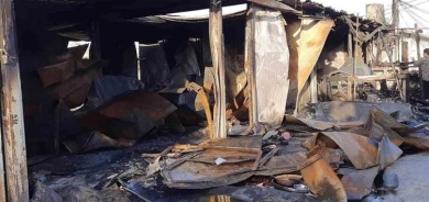 Fire Sweeps Through IDP Camp in Duhok Province, Leaving 17 Families Homeless