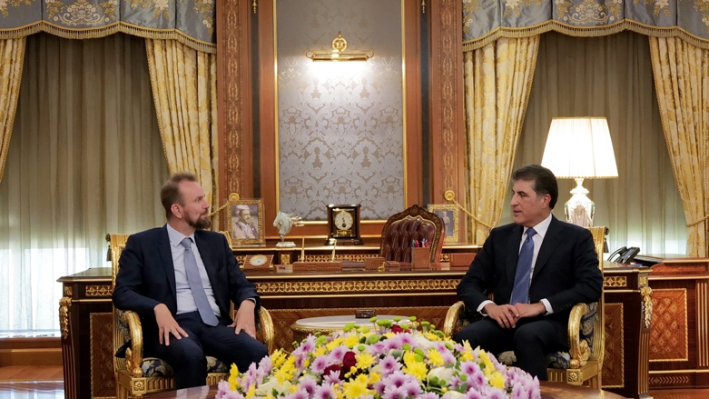 رئيس إقليم كوردستان يودع سفير الاتحاد الأوروبي لدى العراق
