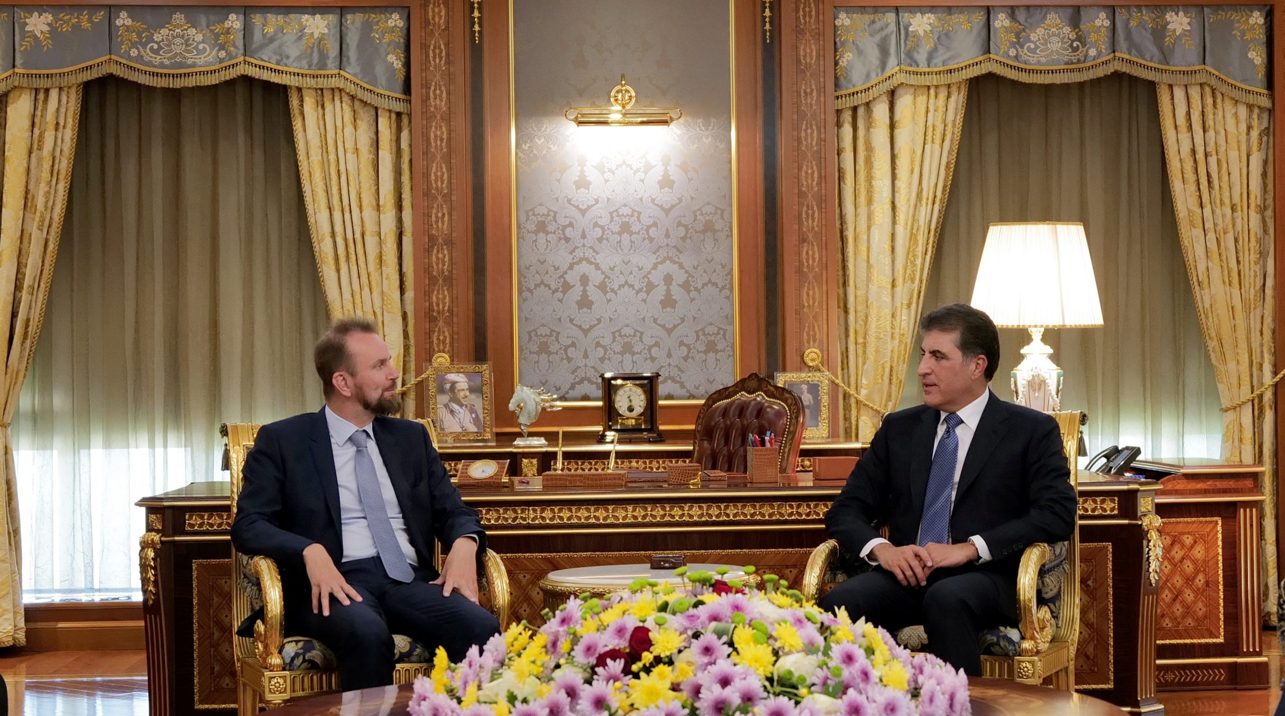 President Nechirvan Barzani Holds Meetings with EU Ambassador and Jordanian Delegation, Discussing Regional Cooperation and International Relations