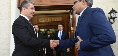 مسرور بارزاني يستقبل القنصل الهندي الجديد في إقليم كوردستان