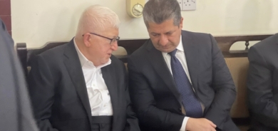 مسرور بارزاني يشارك في عزاء عقيلة الرئيس العراقي الأسبق فؤاد معصوم