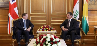 رئيس إقليم كوردستان يستقبل وزير الدولة البريطاني للشؤون الأمنية