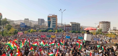 Mass Demonstration in Duhok Demands Justice for Slain Protesters and Kurdistan Region's Fair Share of Budget