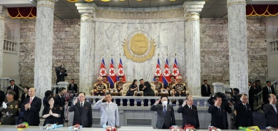 عرض شبه عسكري في كوريا الشمالية بمناسبة ذكرى تأسيسها