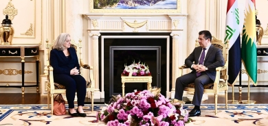 رئيس حكومة كوردستان يستقبل السفيرة الأميركية لدى بغداد