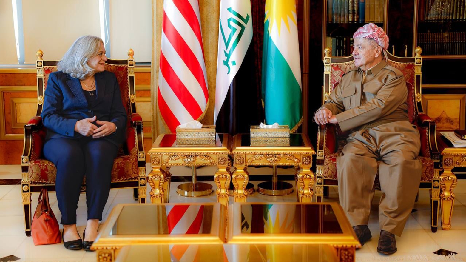 الرئيس بارزاني يستقبل السفيرة الأميركية لدى العراق