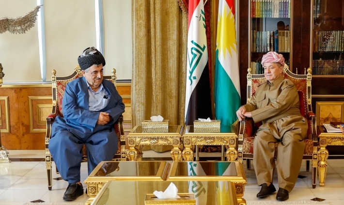 President Masoud Barzani Meets President of Kurdistan Democratic Socialist Party, Mohammed Haji Mahmoud