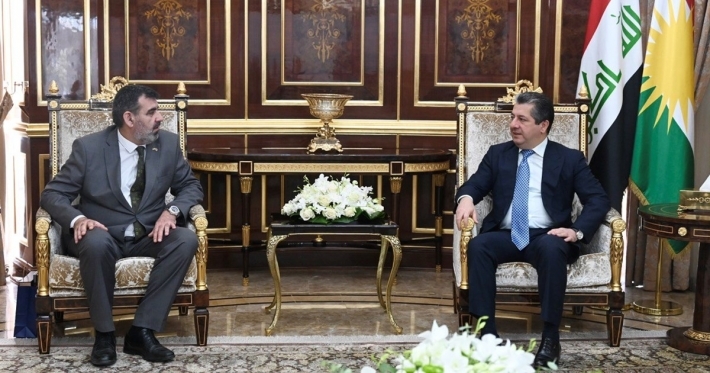 مسرور بارزاني يستقبل قنصل أرمينيا لدى إقليم كوردستان