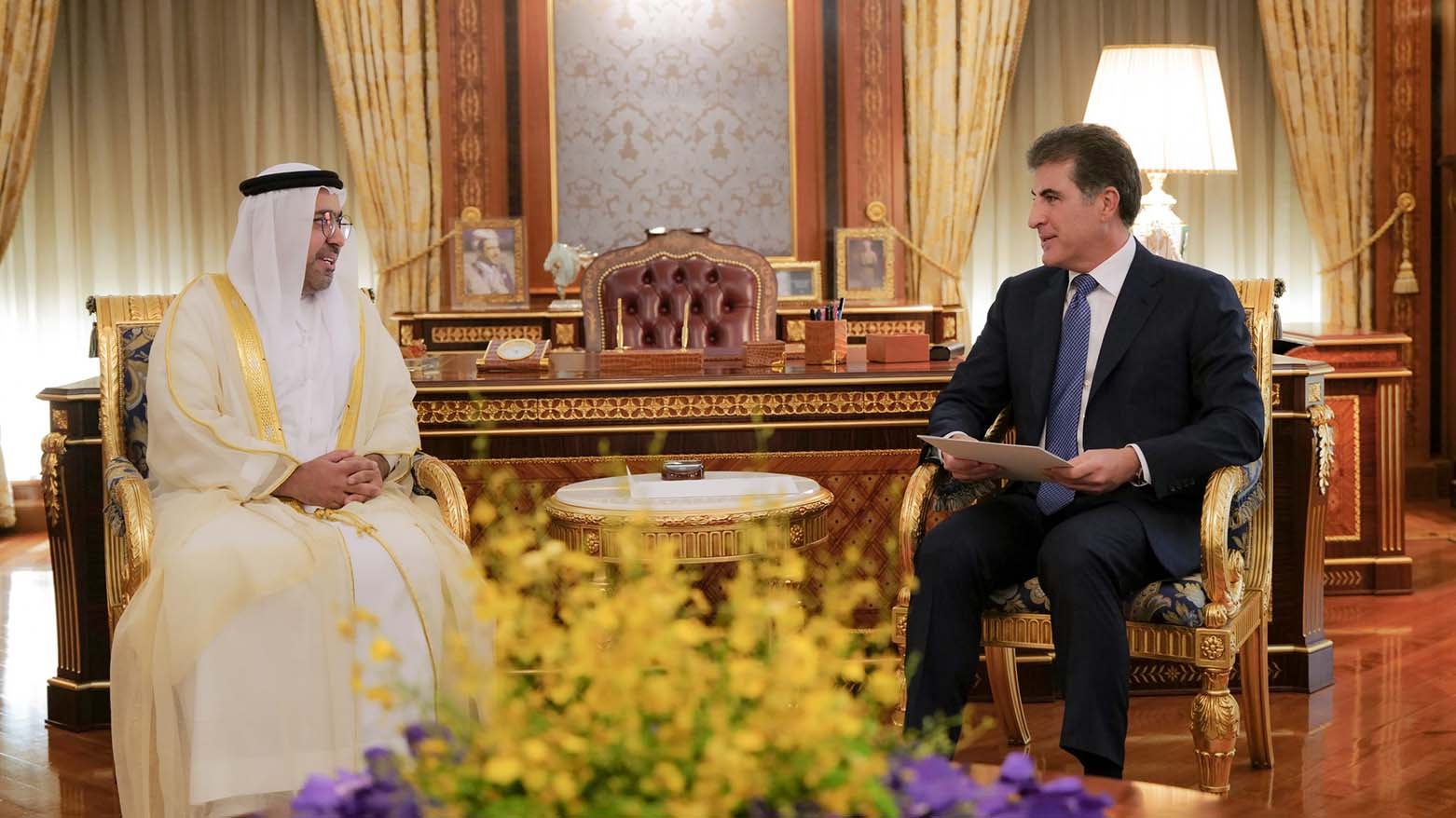 رئيس إقليم كوردستان يتلقى دعوة لزيارة دولة الإمارات