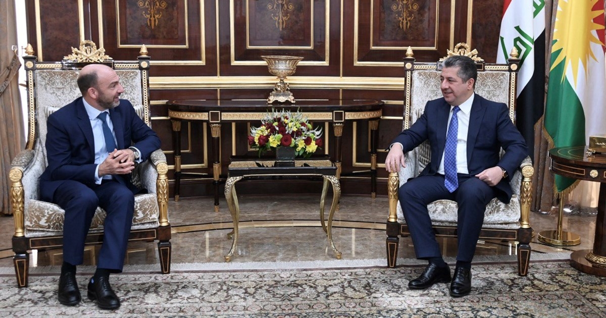 KRG Prime Minister Meets with Belgian Ambassador for Jordan and Iraq