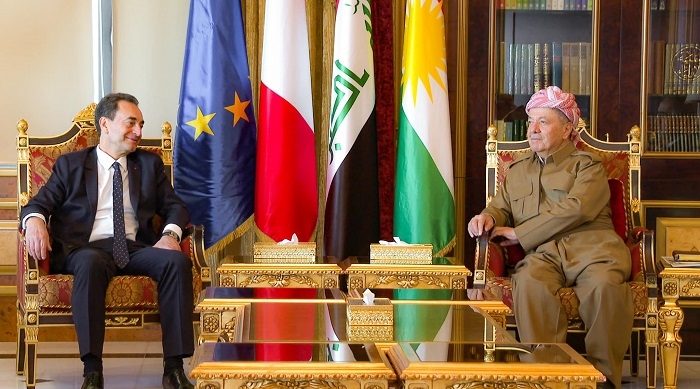 President Barzani Welcomes French Ambassador to Iraq